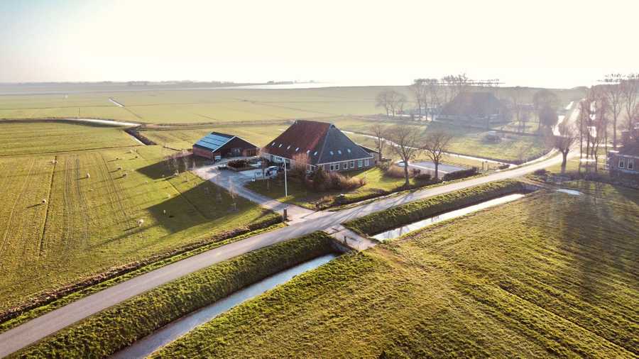 Modern apartments in old farmhouse, Frisian lake district