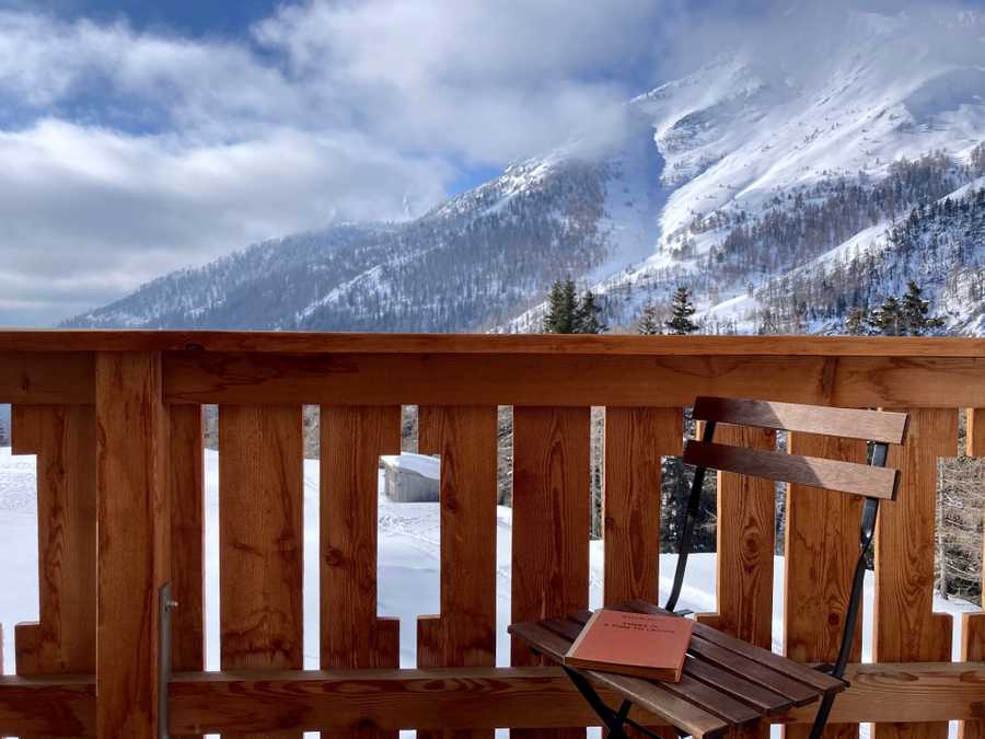 A remote mountain retreat, with daily yoga and guided hikes.