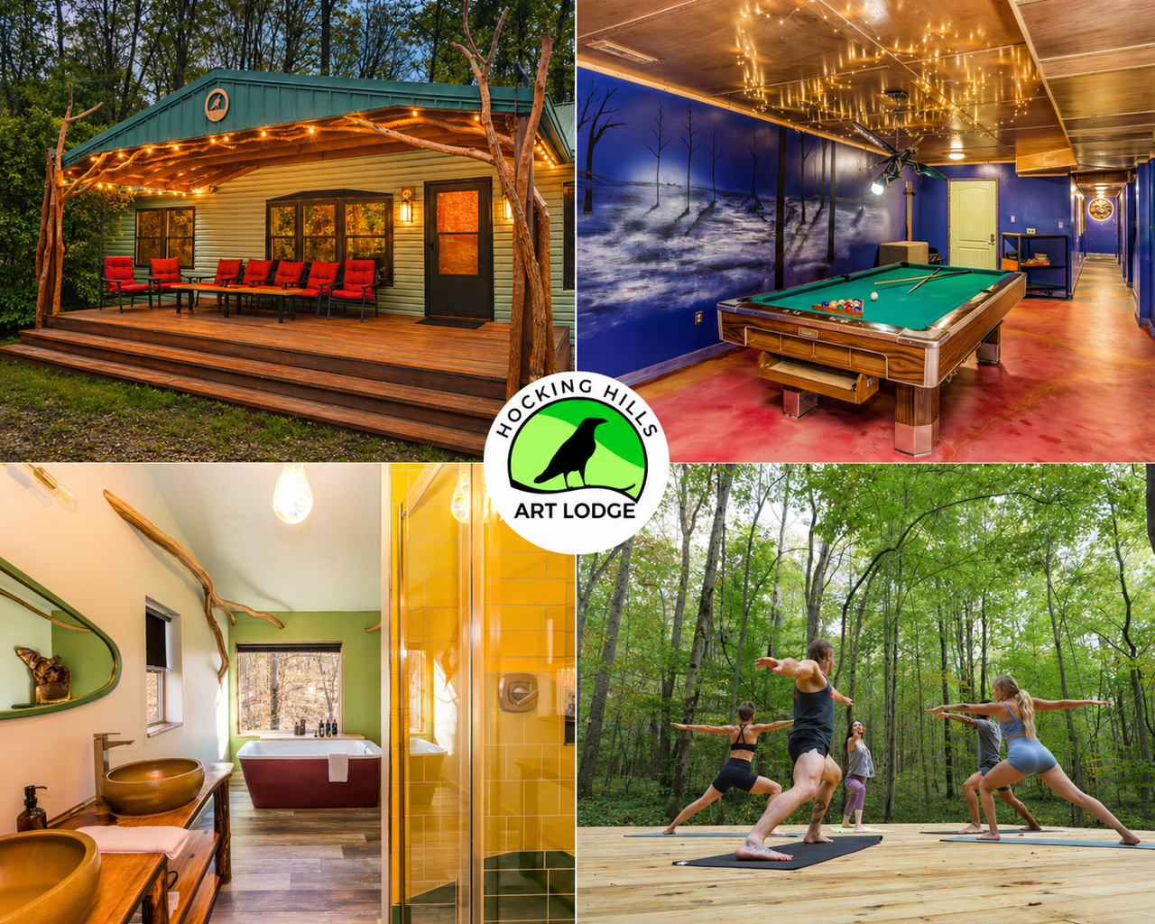 Sculptor's Art Lodge Hocking Hills - Adult-Only on Private Nature Sanctuary