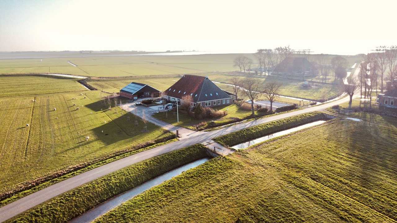 Modern apartments in old farmhouse, Frisian lake district