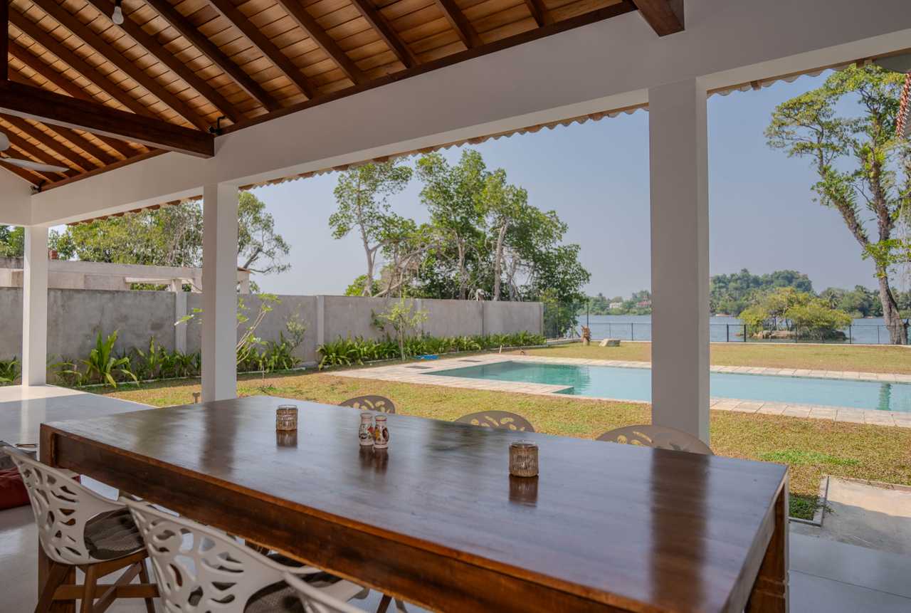 plantbased River view villa with swimming pool