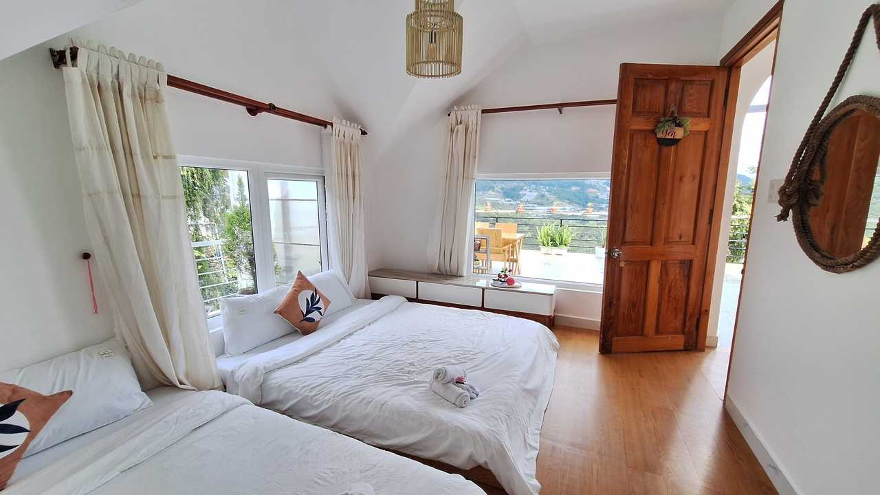 Quadruple Room with Moutain View - Vegan Homestay