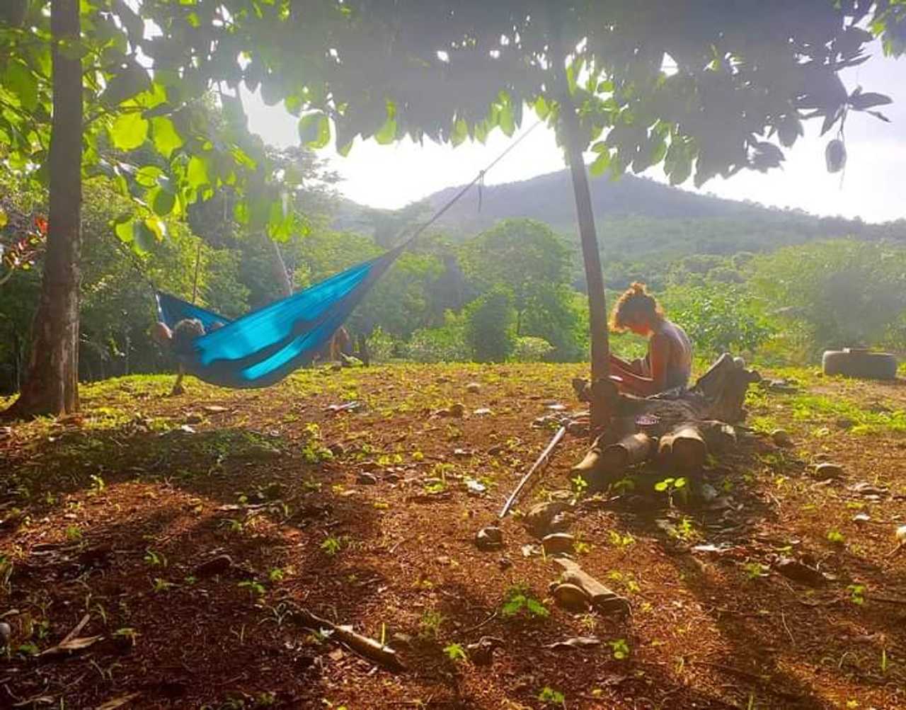 Camping at Casa Tortuga on Gobernadora Island. 