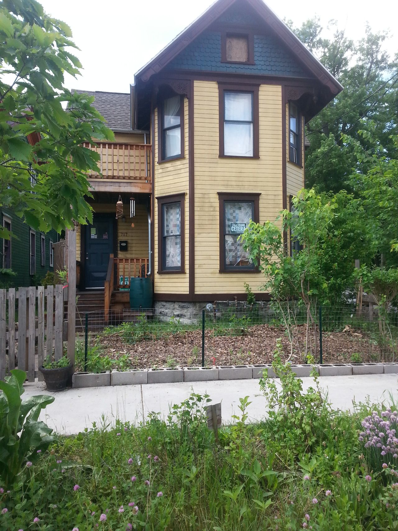 Urban ecological vegetarian homestead in Syracuse, NY close to downtown.