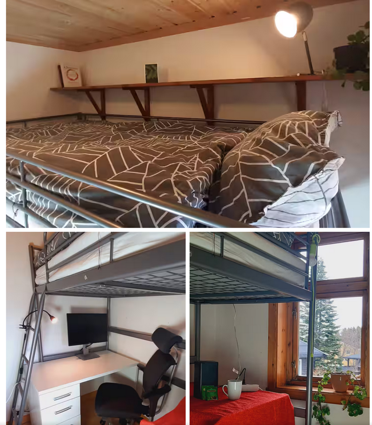 Cozy lake room near city w/free parking
