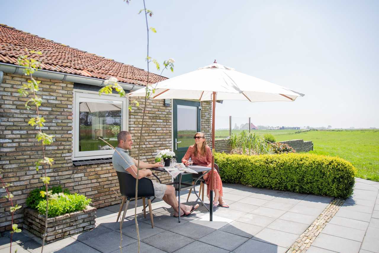Modern apartments in old farmhouse, Frisian lake district