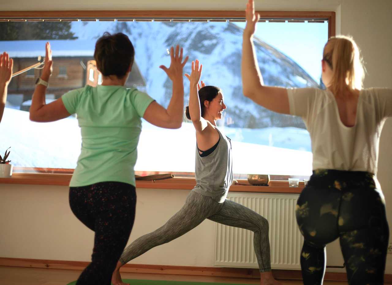 A remote mountain retreat, with daily yoga and guided hikes.