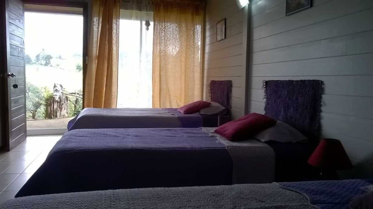 A Wood Chalet in the Mountains in Front of Poas Volcano