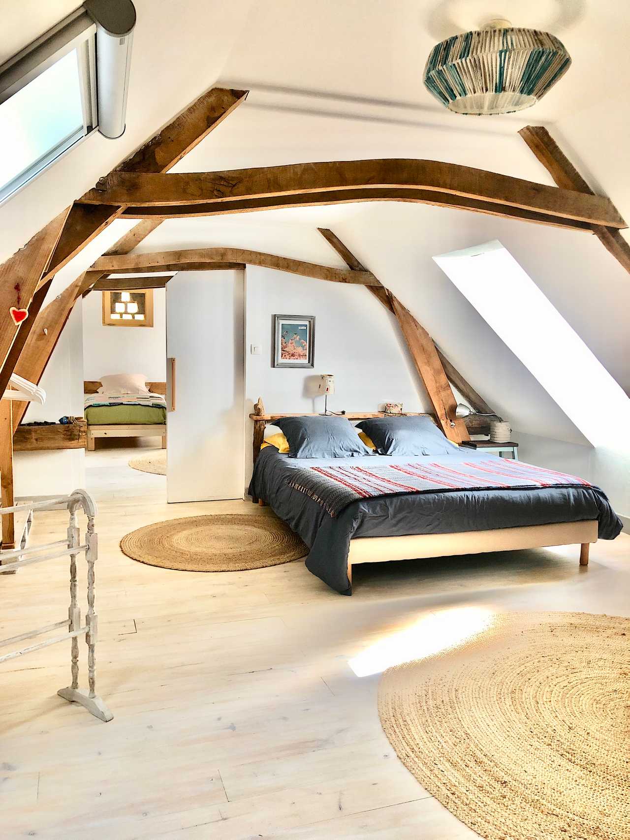 Spectacular family room with queen and king size bed or twins + sofa bed 