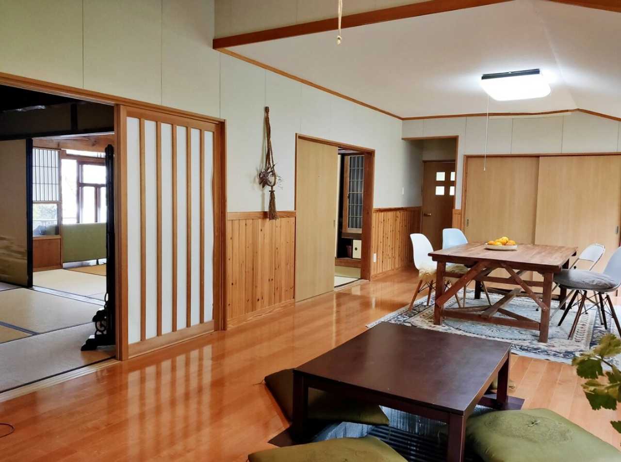 Idyllic retro vegan guest house with organic garden