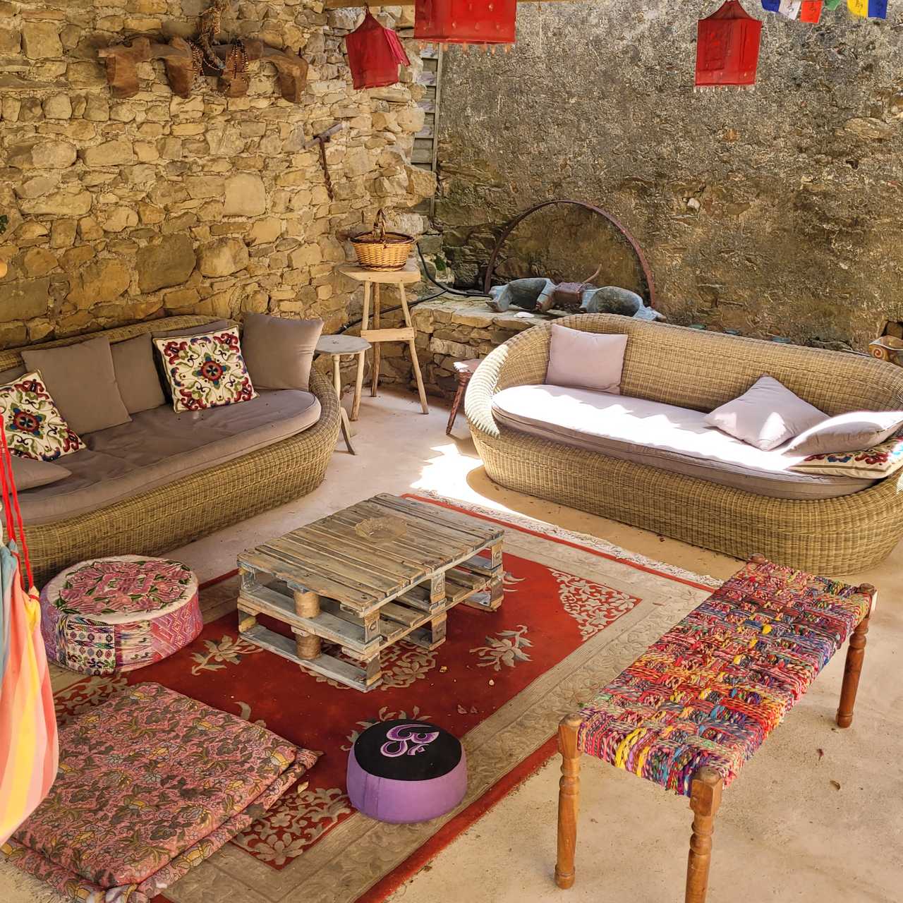 Apartment, part of the Santosha Yoga Retreat Centre.