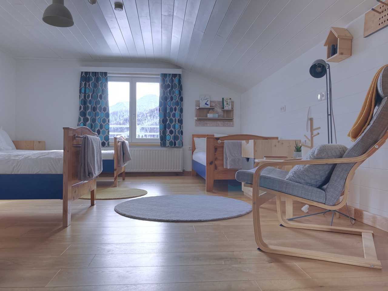 A remote mountain retreat, with daily yoga and guided hikes.
