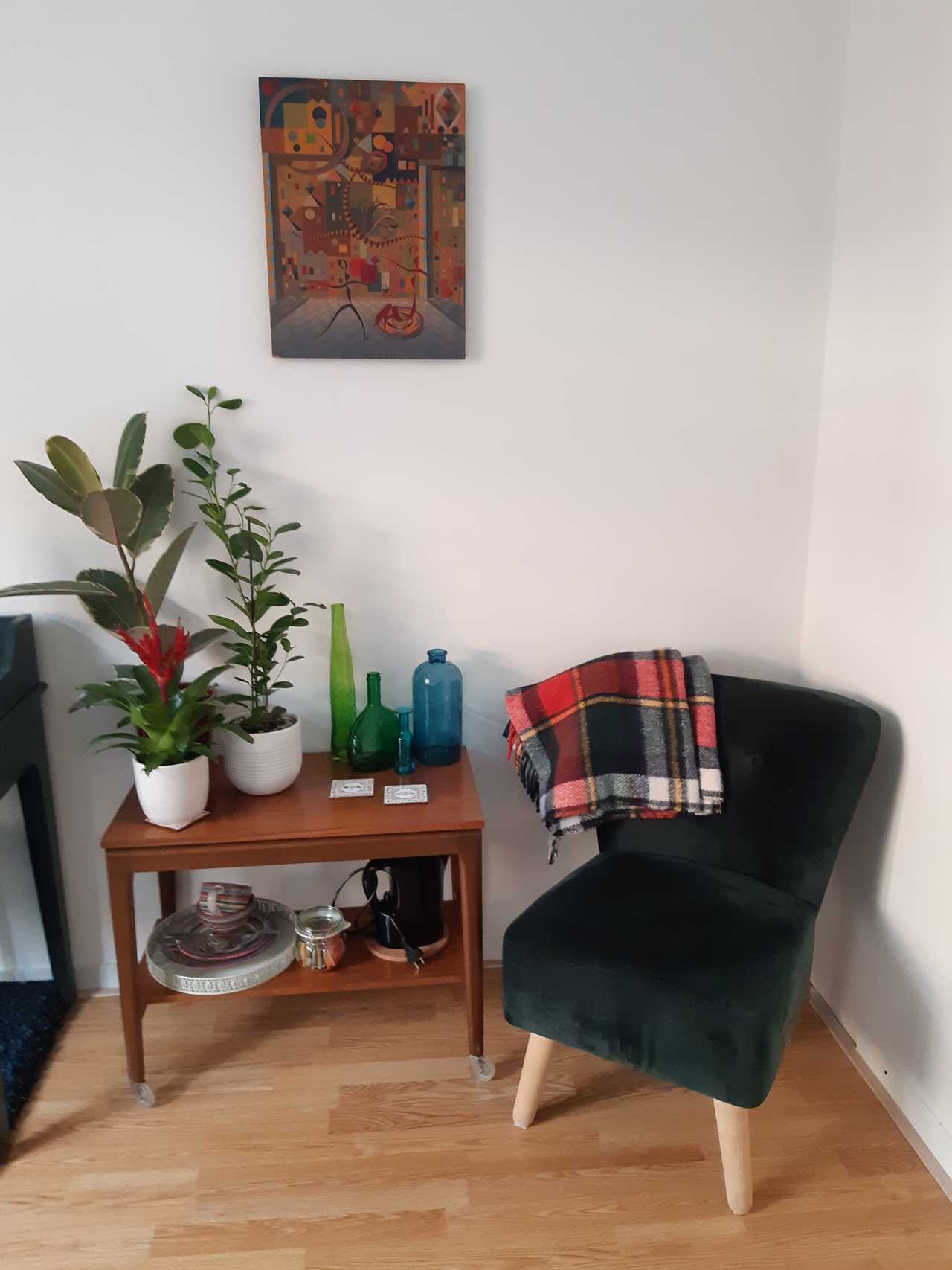 Lovely furnished city room in quiet & clean duplex in very vegan friendly town
