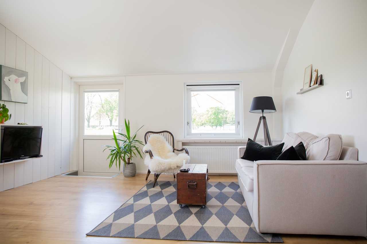 Modern apartments in old farmhouse, Frisian lake district
