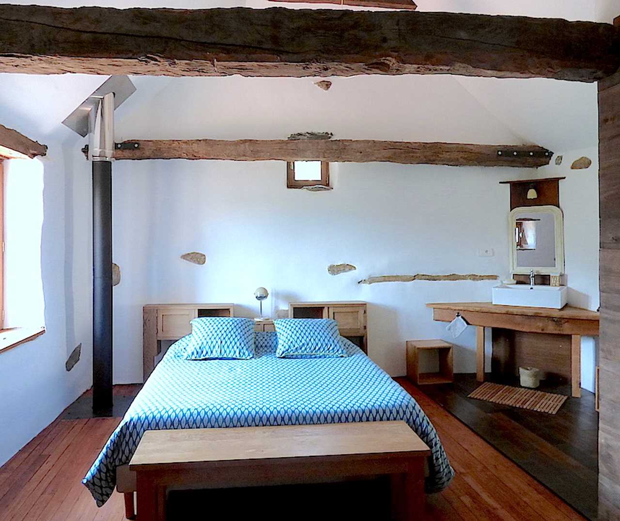 Cosy big double room with spectacular views of the Viaur valley