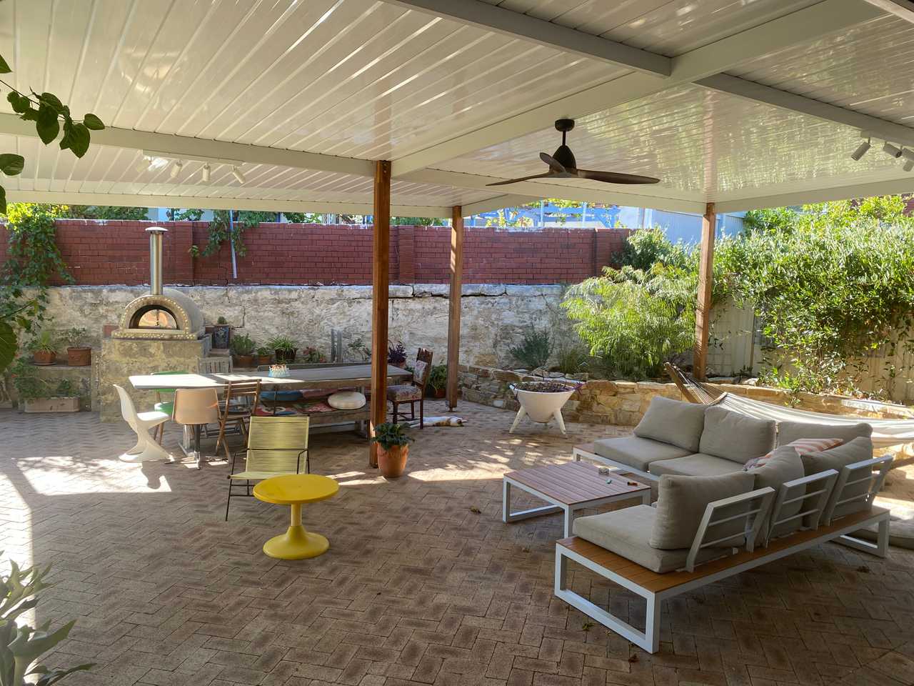The Vegan Glam Van and Spa loves and welcomes animals.  The garden is peaceful.