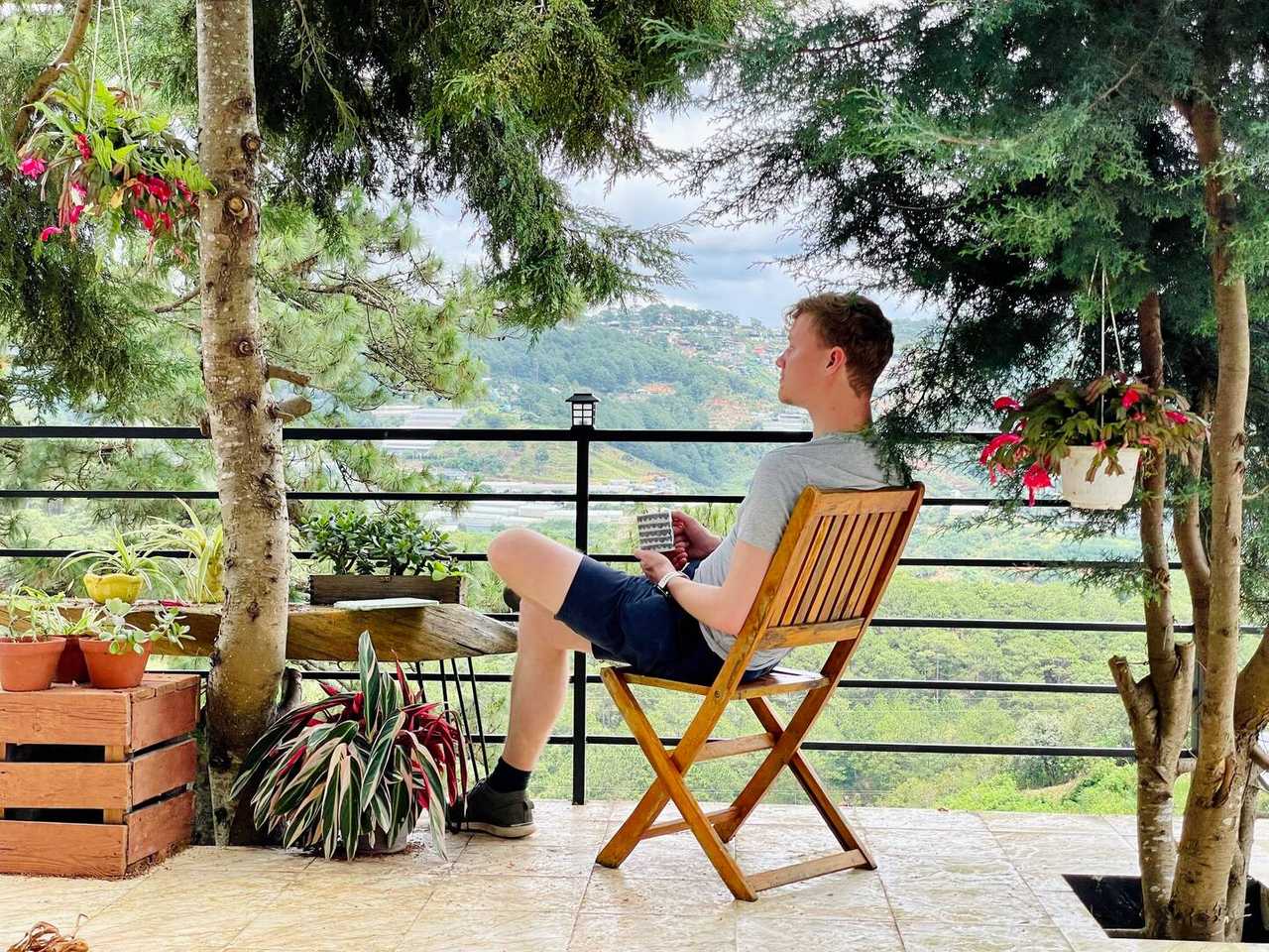 Quadruple Room with Moutain View - Vegan Homestay