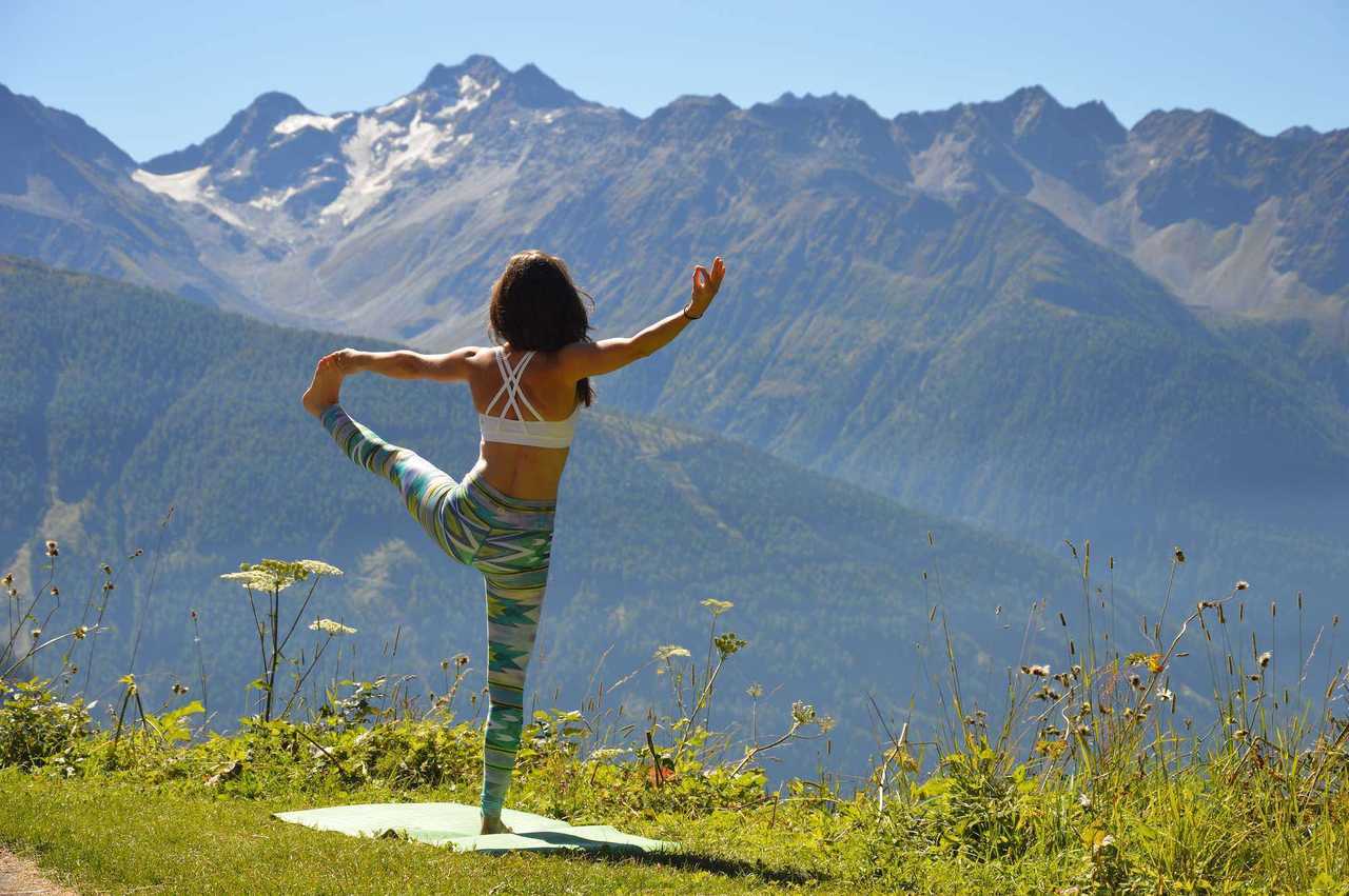 A remote mountain retreat, with daily yoga and guided hikes.