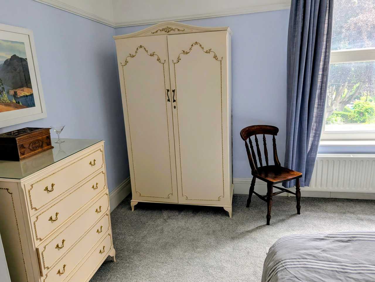 Blue double room with private bathroom (Sheffield, UK)