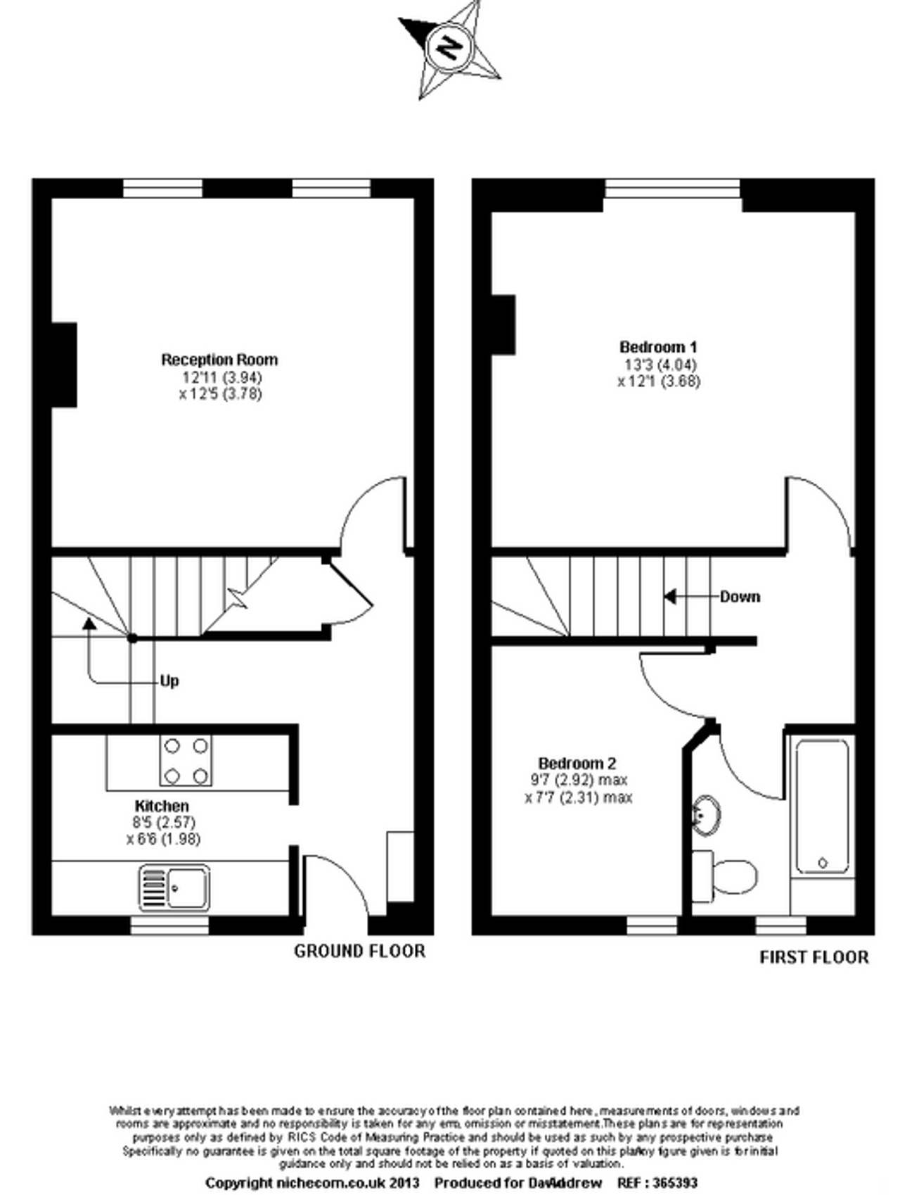 North London City Skyline Views - Spacious Double w/ TV, kingsize bed, workspace