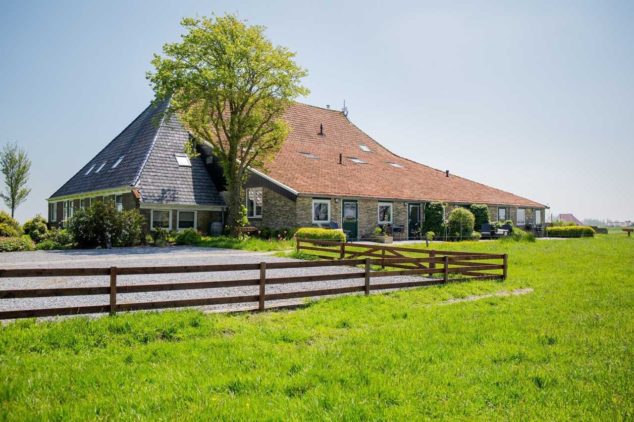 Modern apartments in old farmhouse, Frisian lake district