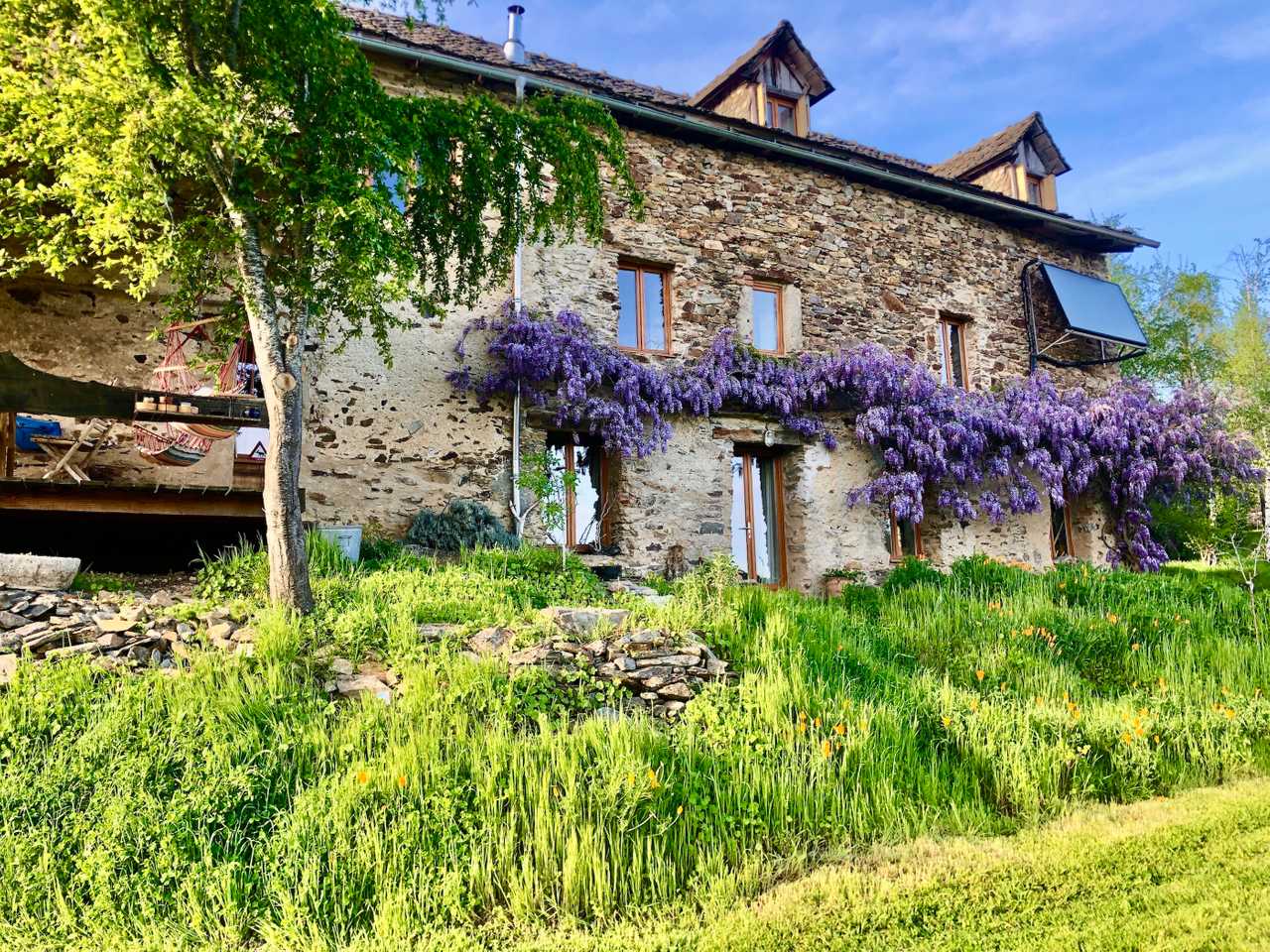Cosy big double room with spectacular views of the Viaur valley