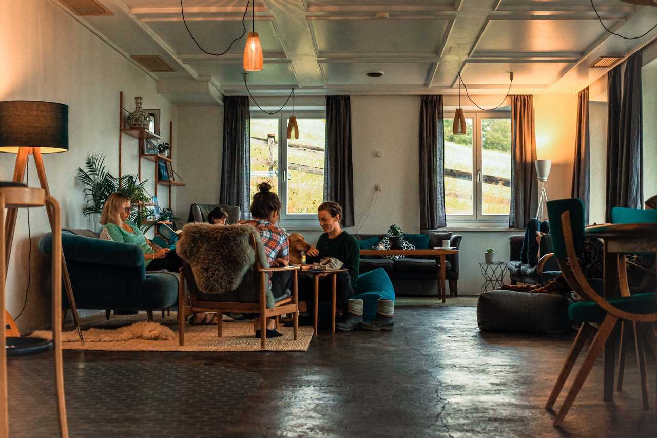 A remote mountain retreat, with daily yoga and guided hikes.