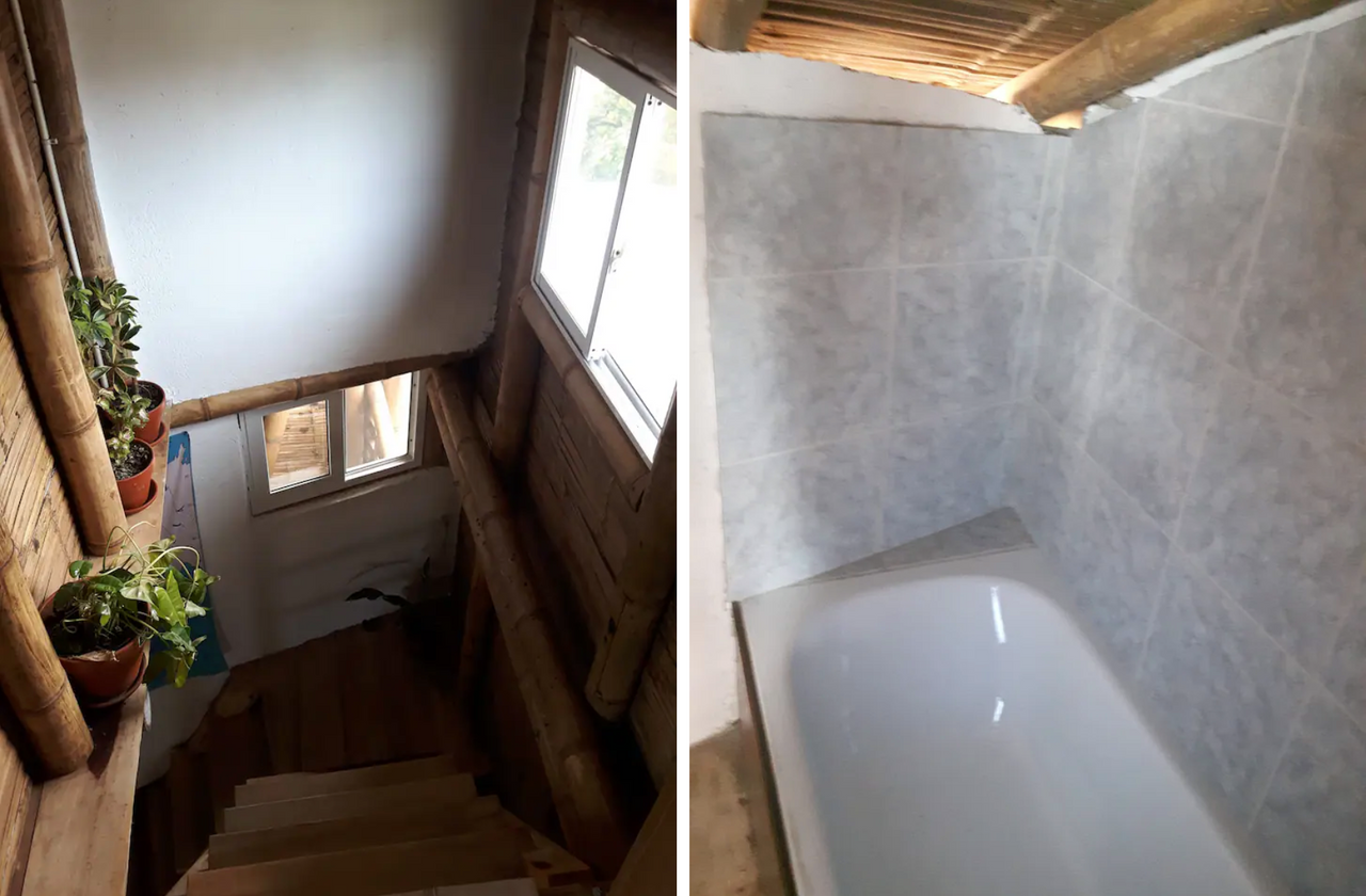 Stylish 2 floors with cafe style work space, real tub, and best views on beach!