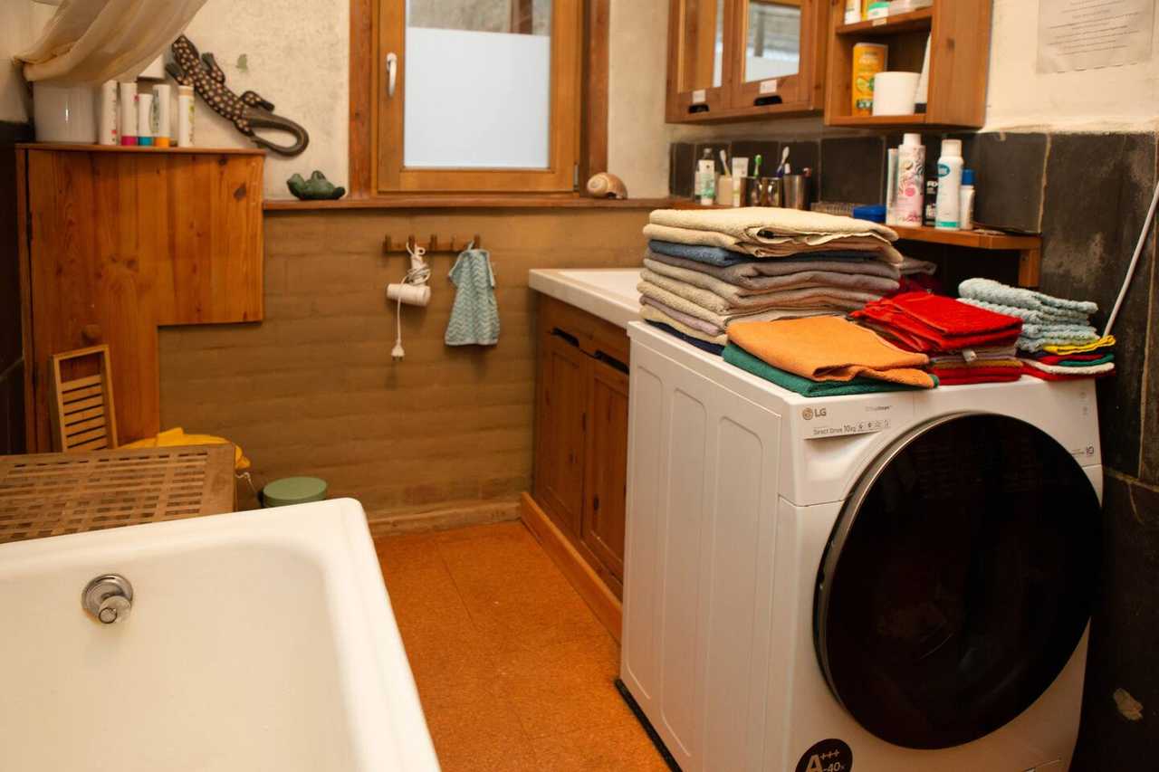 Ökohostel für Vegetarier,  wohnen mit Gleichgesinnten auf drei Ebenen.