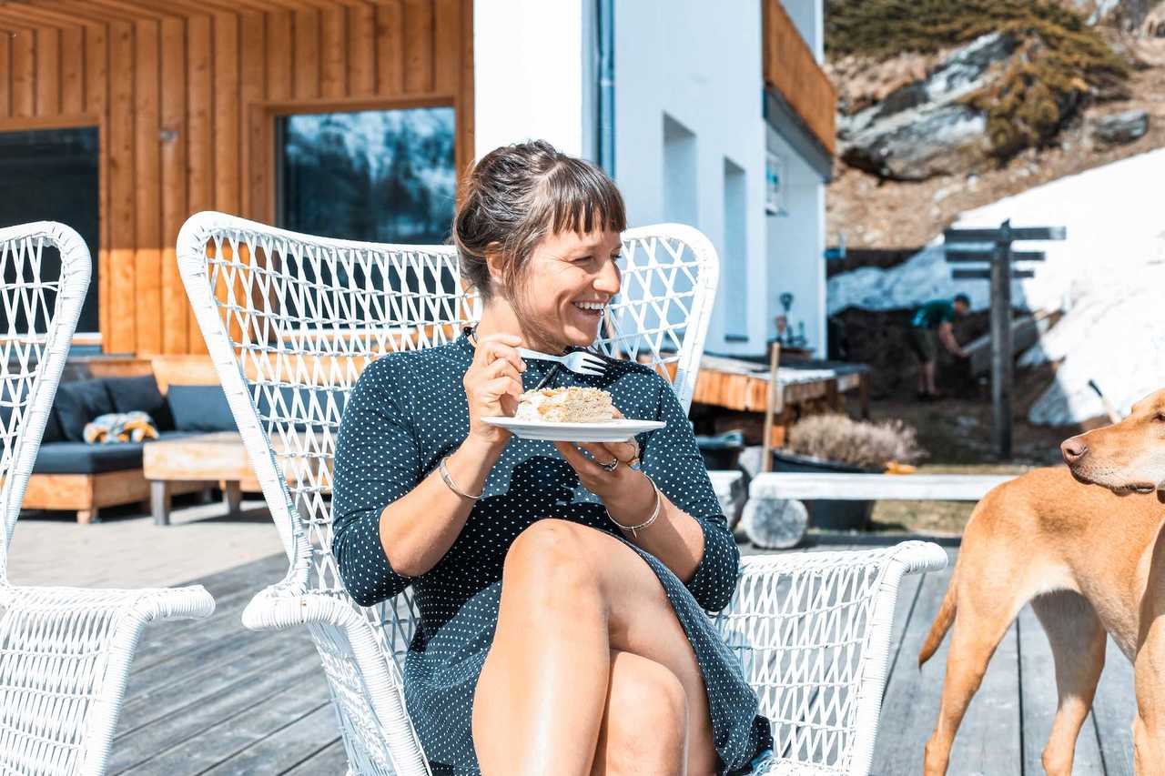 A remote mountain retreat, with daily yoga and guided hikes.