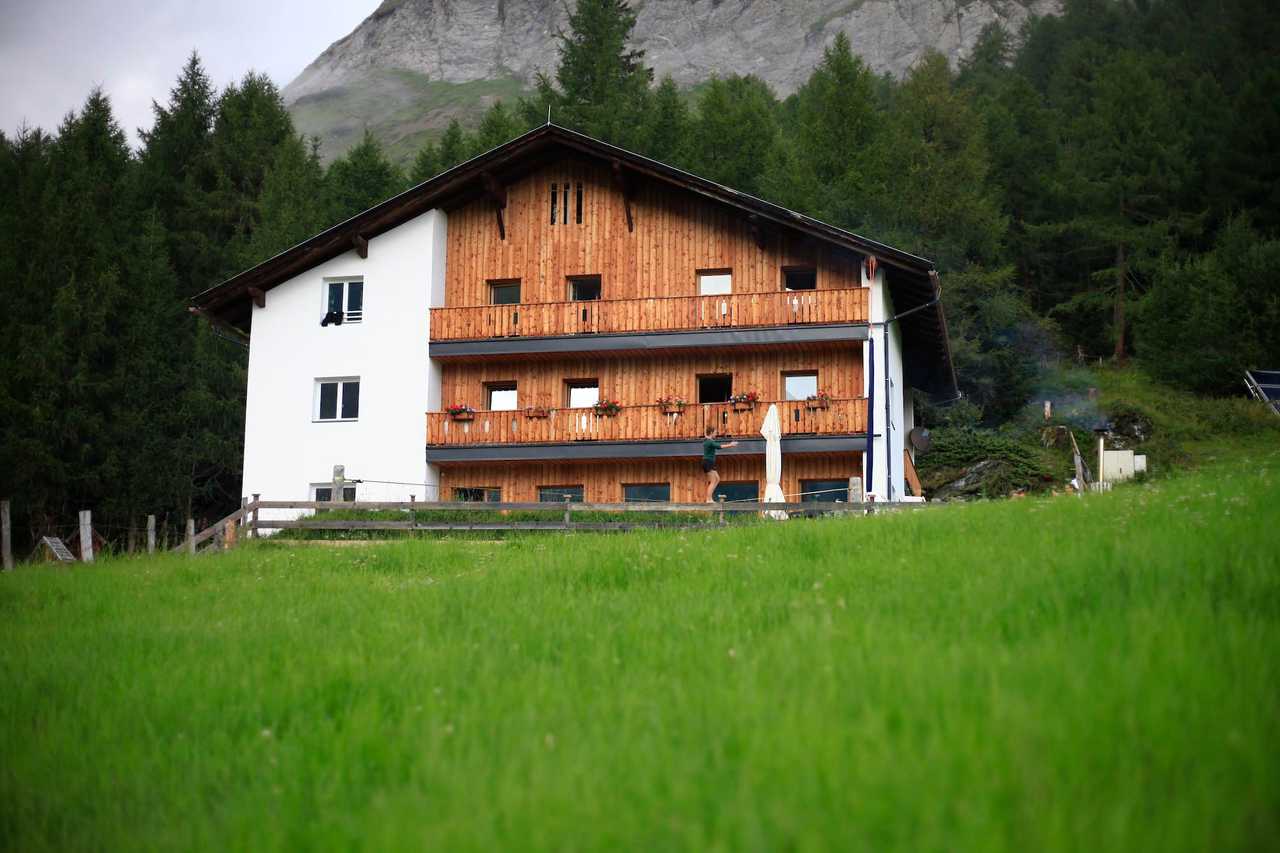 A remote mountain retreat, with daily yoga and guided hikes.