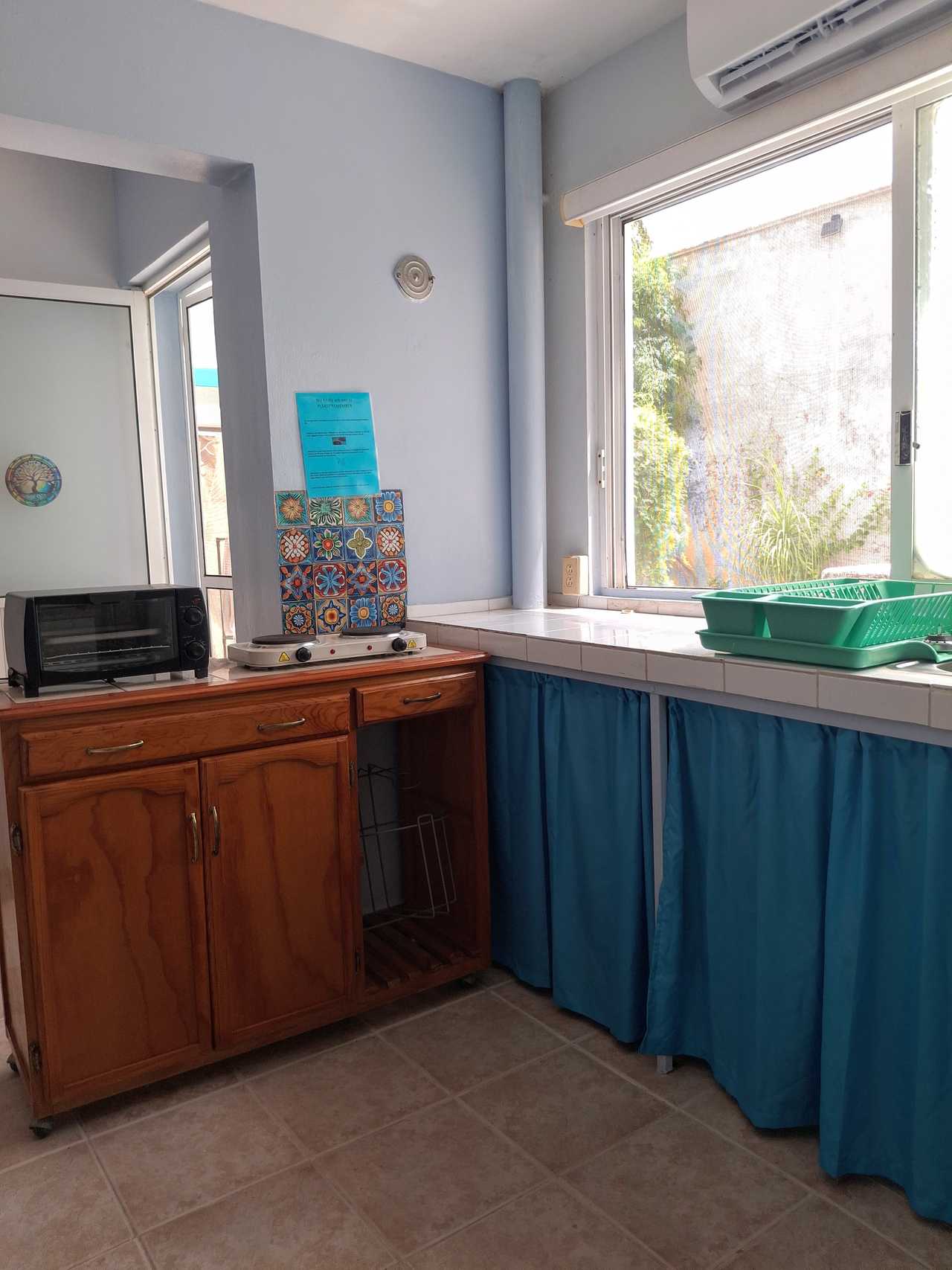 Blue Lotus is a lovely comfortable studio with lots of natural light. 