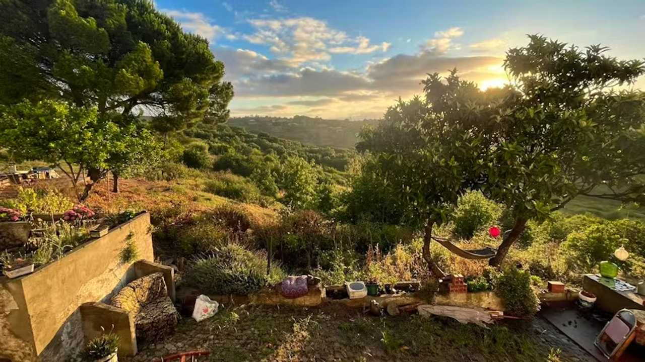 Yoga retreat centre overlooking the town of Vila Franca de Xira & Tagus River