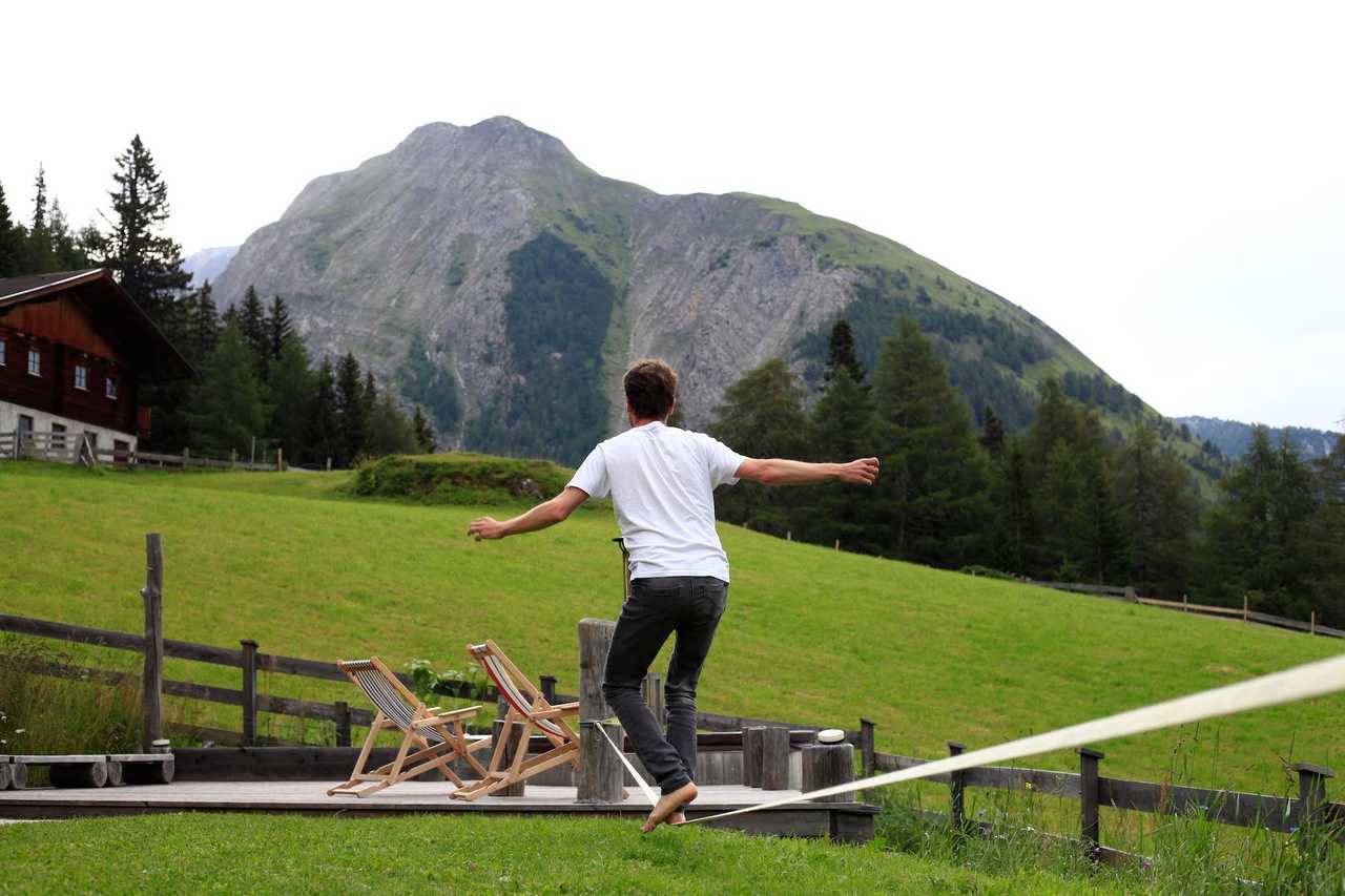A remote mountain retreat, with daily yoga and guided hikes.