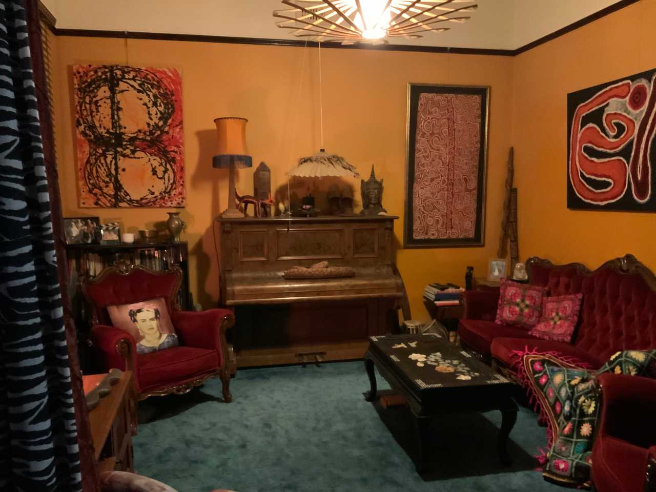Eclectic Room in a Vibrant Home!
