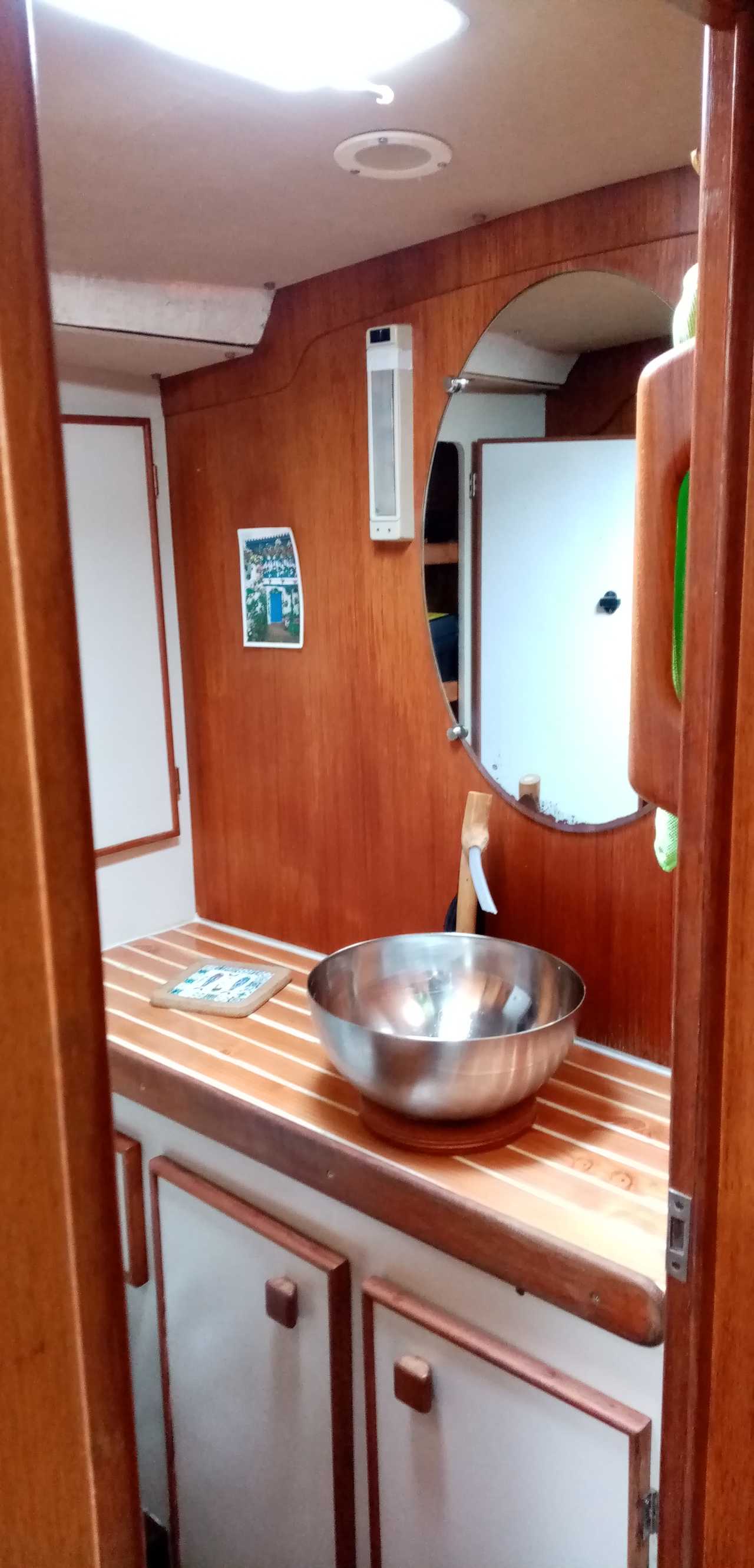 Unique space private cabin on a sailboat