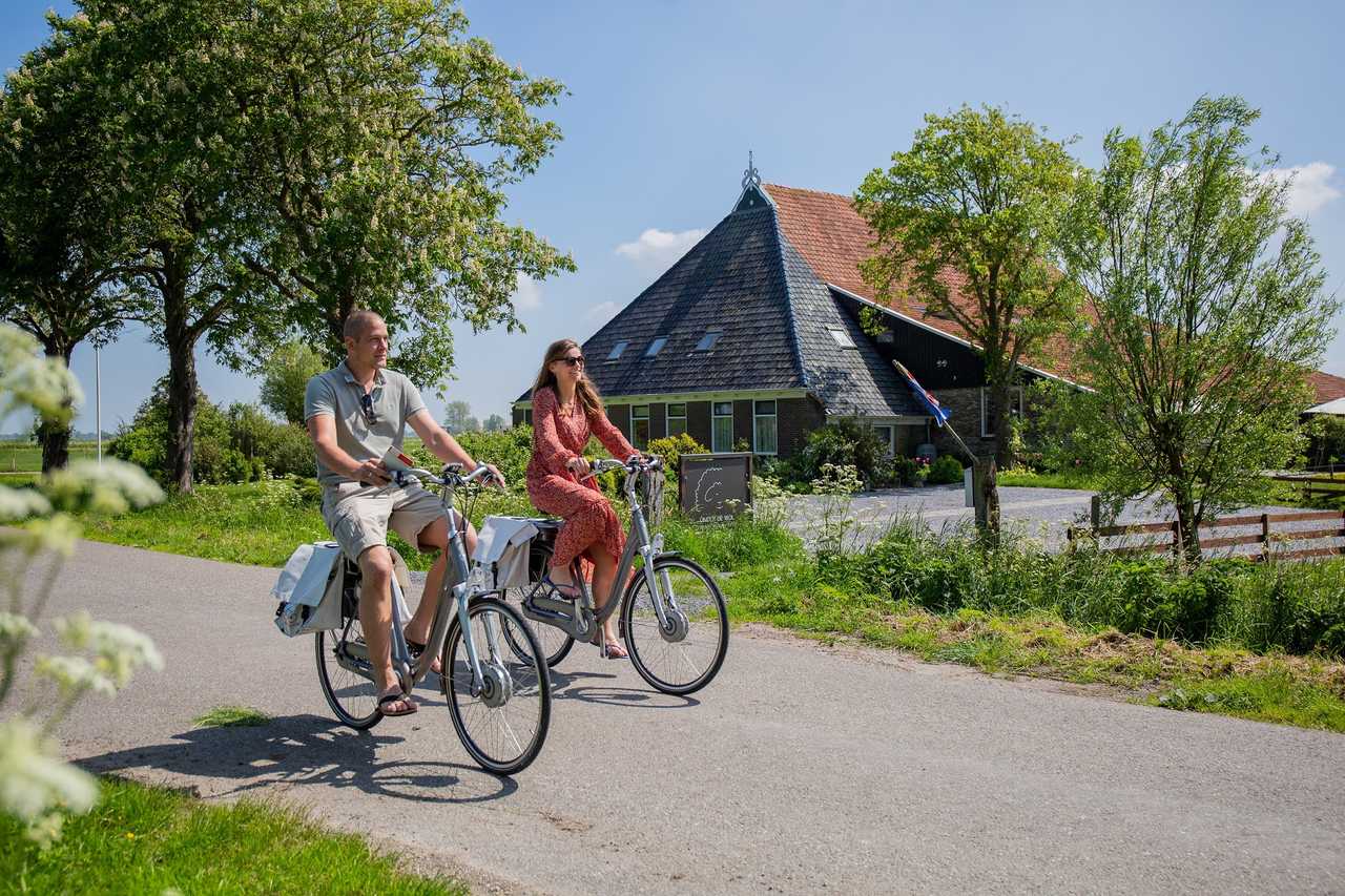 Modern apartments in old farmhouse, Frisian lake district