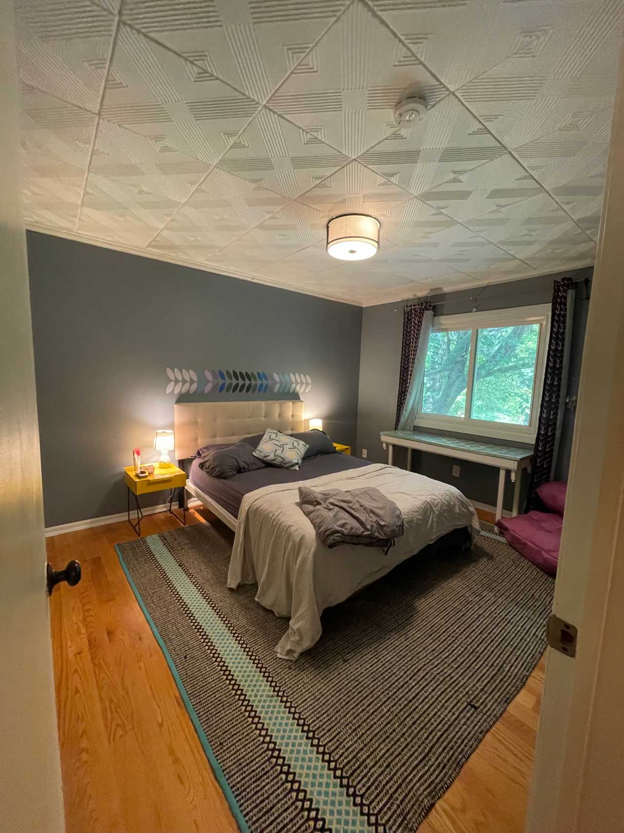 Stay in your own private quiet room facing the backyard with a full bathroom.