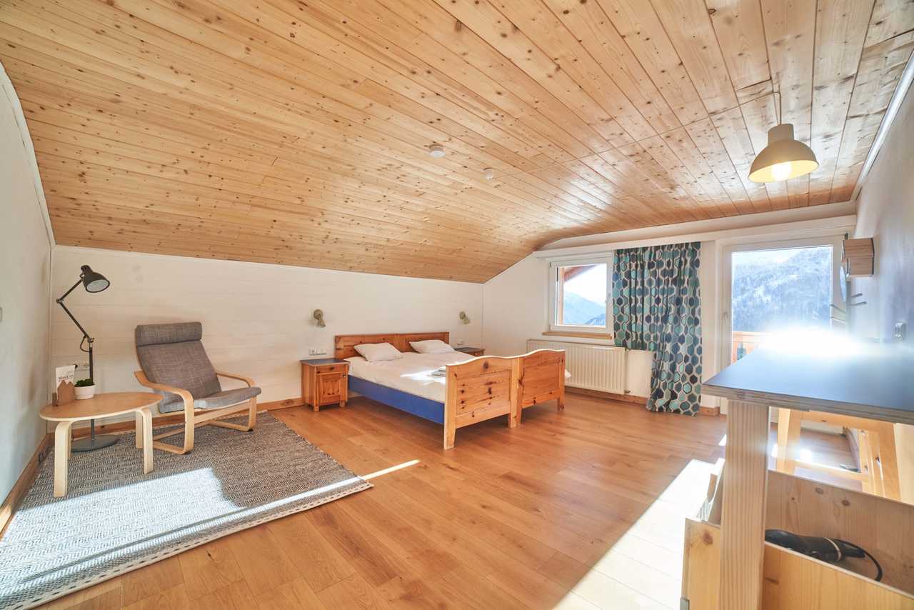 A remote mountain retreat, with daily yoga and guided hikes.
