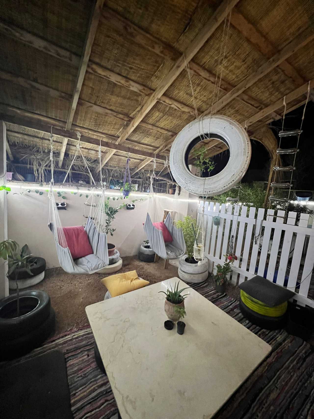 Sea coral room in an eco-friendly vegan house